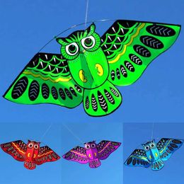 kite accessories 3D Owl Kite Childrens Toys Fun Outdoor Sports Classic Activity Games and Tail Toys Learning Learning Education for Children T240521