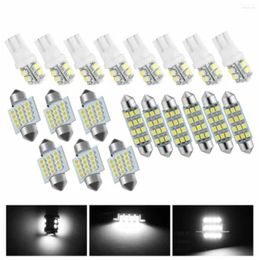 Nail Art Kits 20pcs 6500K LED Interior Lights Bulbs Kit Car Trunk Dome License Plate Lamps