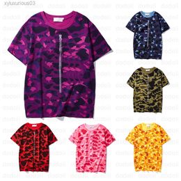 Designer Men t Shirts Fashion Camouflage Short Sleeve Summer Colourful Print Shirt Casual Crew Neck Tee Woman Clothing M-3xl