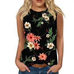 Women's Tanks Camisole Sling Comfy Loose Vest Floral Sleeveless For Dating Tops Women Fashion Summer Street Wear Plus Size