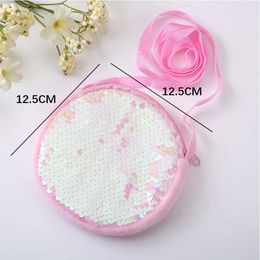 Kindergarten for 2 To 4 Years Old Girls Messenger Fashion Princess Girl Baby Cute Plush Sequin Shoulder Bag Coin Purse Bags 7be999