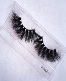 False Eyelashes Luxury 25mm 3D Fluffy 5D Real Mink Eye Lashes 25 MM Eyelash Customise Logo Box Packaging Case Vendor Whole Bul3666017