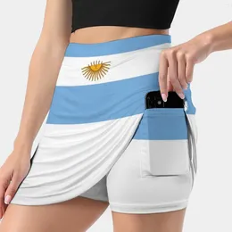 Skirts Flag Of Argentina-Bandera De Argentina Women's Skirt Aesthetic Fashion Short Bandera