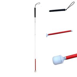 Aluminium Telescopic Cane Rolling Tip Portable Blind Walk Canes Crutch for Outdoor Sticks with Reflective Design L2405