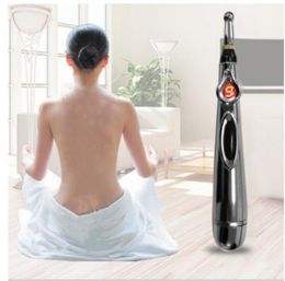 Electric Acupuncture Point Massage Pen Therapy Electronic Meridian Energy Pen Body Head Back Neck Leg Massager8934656