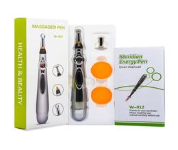 Electric Acupuncture Point Massage Pen Pain Relief Therapy Safe Meridian Energy Heal Massage Body Head Neck Leg Health Massageadores1972494