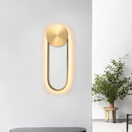 Wall Lamp Modern LED For Bedside Living Room Bedroom Decorative Lighting Gold Sconce Nordic Aisle Hallway Indoor Creative Light