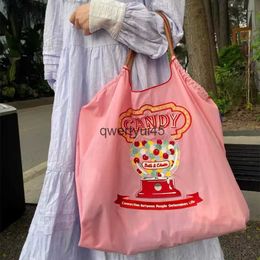 Shoulder Bags Candy Haiian Embroidery Designer Bags for Women Handbags Rope Handle Shopper Tote Ball Cake Shoulder Bags Donut Eco Bag 2022 H24523