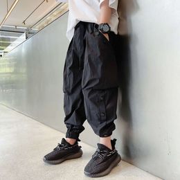 2023 New Teens Children Nine-point Pants Loose Soft Thin Fashion Trendy Summer 4-14Years Kids Casual Trousers For Boys Girls L2405