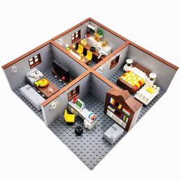 Blocks City House Building Toys for Old Boys Girl DIY Gifts Bricks Bedroom Living Room Furniture Model Juguetes H240523