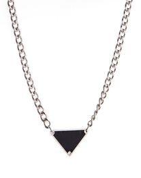 Luxury Necklace Silver Rope Chain Mens Womens Necklace Triangle Pendant Design Party Hip Hop Punk Necklaces Names Statement Jewell9201035