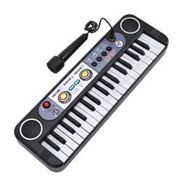 Keyboards Piano Baby Music Sound Toys Multi functional mini electronic piano with microphone childrens portable 37 key childrens beginner gift WX5.21