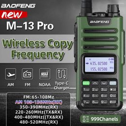 Walkie Talkie Baofeng M 13 Pro Air Band Wireless Copy Frequency Long Range 999CH Type-C UV 5R K5 Ham Two Way Radio