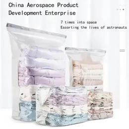 Storage Bags Seal Vacuum Bag Foldable Clothes Organizer Compressed Portable Suction-free Home Travel Saving Space Organizers