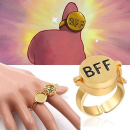 Couple Rings Best Friend Forever Ring Cute Cartoon Friendship can open adjustable rings gifts Jewellery accessories for friends S2452301