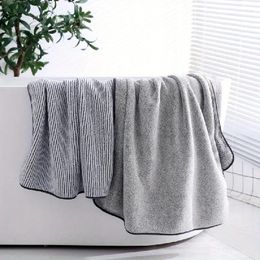 Towel Antibacterial Bamboo Charcoal Fiber Thickened Coral Velvet Large Bath Absorbent Home Adult Gym Sports Bathrobe