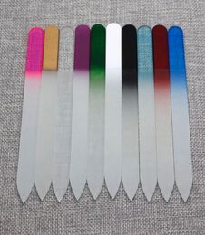 55quot14CM Crystal Glass Nail Files New Manicure Multi 10 Colour Beautiful NF0146911191