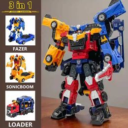 Transformation toys Robots 3 in 1 Hello Carbot GIANT LOADER Transform Combined Robot Toys Deformation Car Action Figures FAZER Vehicle For Child Gifts Y240523