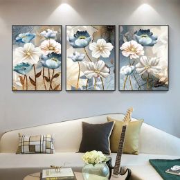 Vintage Flower Canvas Paintings Scandinavian Abstract Art Canvas Prints For Living Room Modern Wall Art Unframed