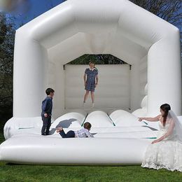 wholesale Commercial White Inflatables Bounce House Wedding Bouncer Trampoline Bouncy Castle Jumper Tent For Kids Adults Lawn Party