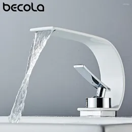 Bathroom Sink Faucets Becola Wholesale And Retail Deck Mount Waterfall Basin Faucet Vanity Vessel Sinks Mixer Tap Cold Water