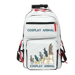 Cosplay Animal backpack Nice daypack Cat Dog school bag Cartoon Print rucksack Casual schoolbag Computer day pack