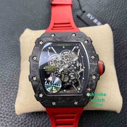 RM watch Date Luxury Wristwatch Business Leisure Rm35-02 Fully Automatic Mechanical r Watch Tape Mens es
