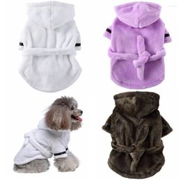 Dog Apparel Thick For Small Large Bathing Pet Supplies Super Microfiber Pyjamas Bath Towels Bathrobe Towel