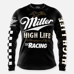 Мужские футболки Mens Cycling Clothing Motocross Jersey Mtb Enduro Off Road BMX MX MXILL Sportswear Мотоцикл Z1AU