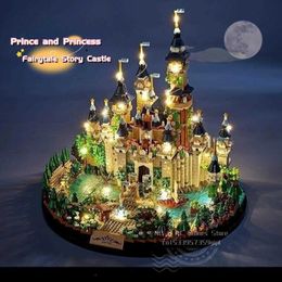 Blocks 3600Pcs Fairy Castle Building Block Micro Particle Assembly Princess DIY Model Decoration for Birthday Gift Eldens H240523