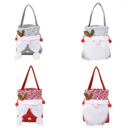 Storage Bags Fashion Cute 4PC Faceless Old Man Apple Bag Christmas Children Candy Decoration Gift Accessories