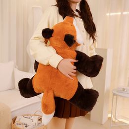 1pc Squisy Plush Toy Kawaii Fox Dinosaur Dog Stuffed Animal Pillow Cartoon Soft Chair Cushion Sofa Home Decor Girls Gift 240523