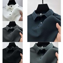 Men's High-end Embroidered Polo Shirt Summer Casual Top Slim Fit