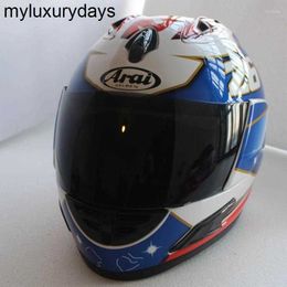 Arai Motorcycle Helmets RX-7 Helmet EU/ CORSAIR-X US IOM Full Face Motocoss Racing Isle Capacete ATV off-road motorcycle helmet with sun shield