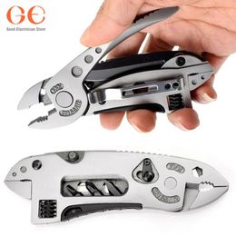 Multitool Survival Knife Multi Tool Set Purpose Adjustable Wrench Wire Cutter Pliers Emergency Gear Tools 240522