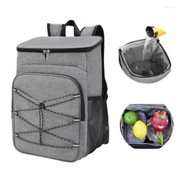 Storage Bags Backpack 24L Leakproof Insulated Cooler Bag Camping Beach Iced Chest Travel For Hiking Shopping