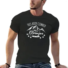 Men's Tank Tops This Body Climbed Mount Kilimanjaro T-Shirt Vintage Clothes Blouse T-shirts Man For Men