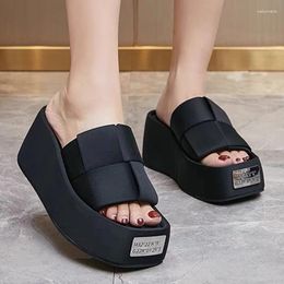 Slippers Women Summer Platform Metal Decoration Sandals Garden Shoes High Quality Slids Trend Comfortable Casual Outdoor