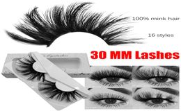 2530 mm 3D Mink Eyelashes Reusable 100 Real Siberian 5D Mink Hair Strip False Eyelash Makeup Natural Long Individual Eye Lashes 1347372