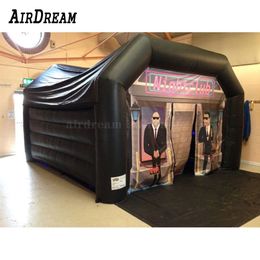 wholesale High quality Commercial black inflatable night club party tent pub disco house for sale
