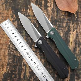 Camping Hunting Knives Petrochemical fish folding knife D2 steel blade flipper G10 handle pocket knife ball bearing outdoor camping EDC tool knife PF818 Q240522