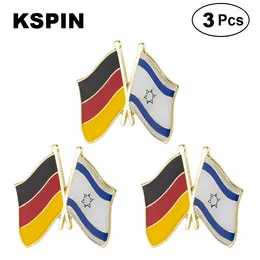 Brooches Germany & Israel Flag Lapel Pins Badges