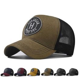 Ball Caps Quick drying hat truck hat grid C sports C suitable for mens adjustable baseball C running hat outdoor sports C J240522