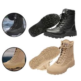 Outdoor Shoes Sandals Desert Combat Boots Lace Up Army Combat Boots Breathable Winter Tactical Boots Hightop Outdoor Hiking Boots for Men YQ2