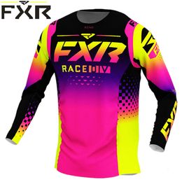 Ymzr Men's T-shirts Mens Downhill Jerseys Short Fxr Mountain Bike Mtb Shirts Offroad Dh Motorcycle Jersey Motocross Sportwear Racing