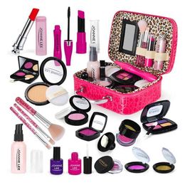 Beauty Fashion Childrens toy simulation cosmetics set pretending to be makeup toy girls playing house simulation kindergarten toy girls fun game WX5.21