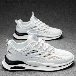 Casual Shoes 2024 Latest Fashion Mens Sports Shoes Lightweight Wear resistant Anti slip Running Shoes Casual White Shoes for Men Q240523