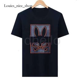 Psychological Bunny shirt Psyco Bunny Physcho Bunny Rabbit Polo t Shirts Designer Rabbit Mens T-shirt Trendy Fashion Usa High Street Short Sleeve Tshirts 24ss 537