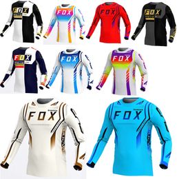 437V Men's T-shirts 2024 Mens Downhill Jerseys Mountain Bike Mtb Shirts Offroad Dh Motorcycle Jersey Motocross Sportwear Clothing Rangerfox