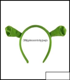 Other Festive Party Supplies Home Garden Shrek Hairpin Ears Headband Head Circle Halloween Children Adt Show Hair Hoop Costume Ite1157667